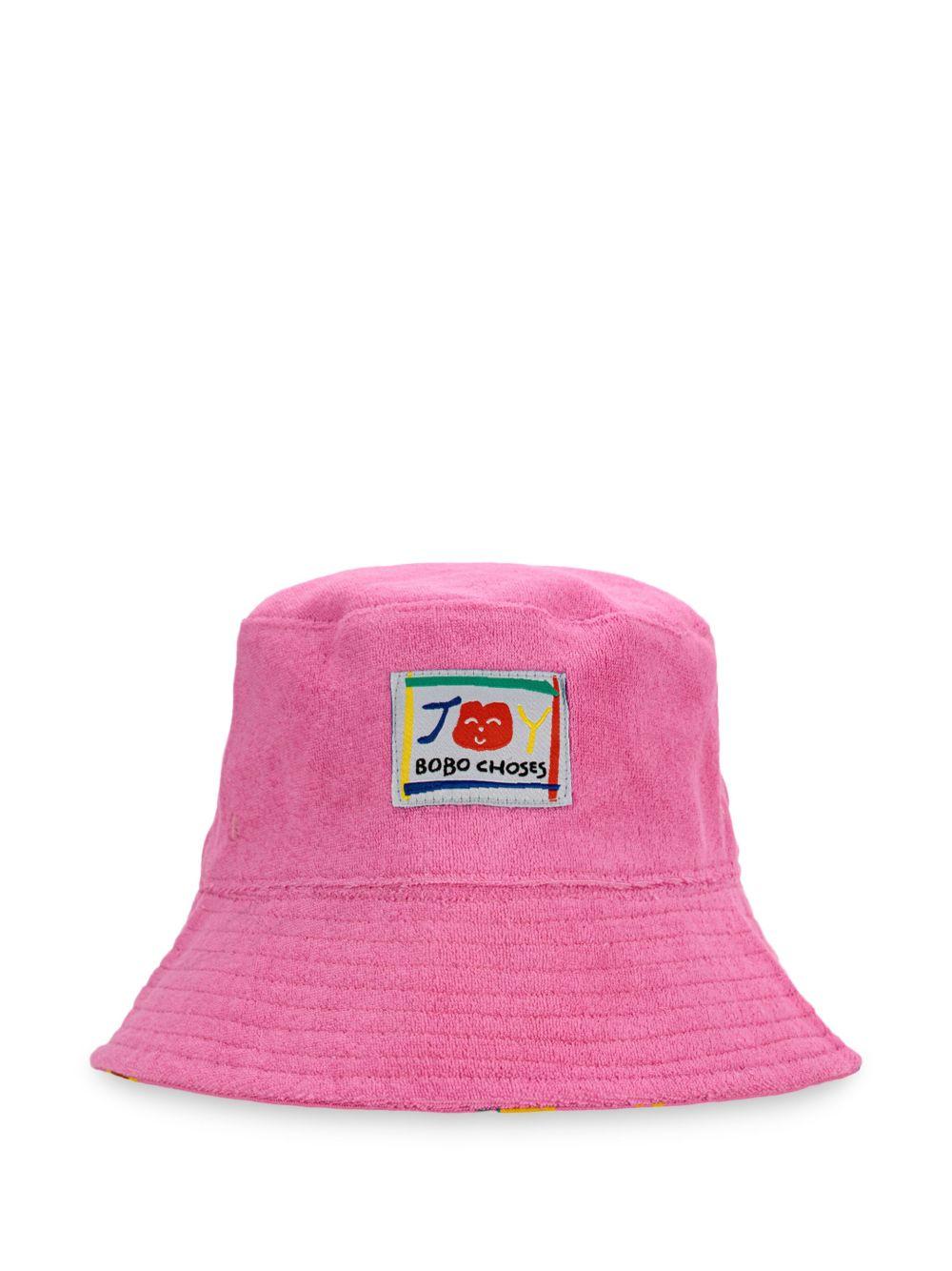Cappello per bambino Bobo Choses rosa con logo B125AI017 561 BOBO CHOSES 