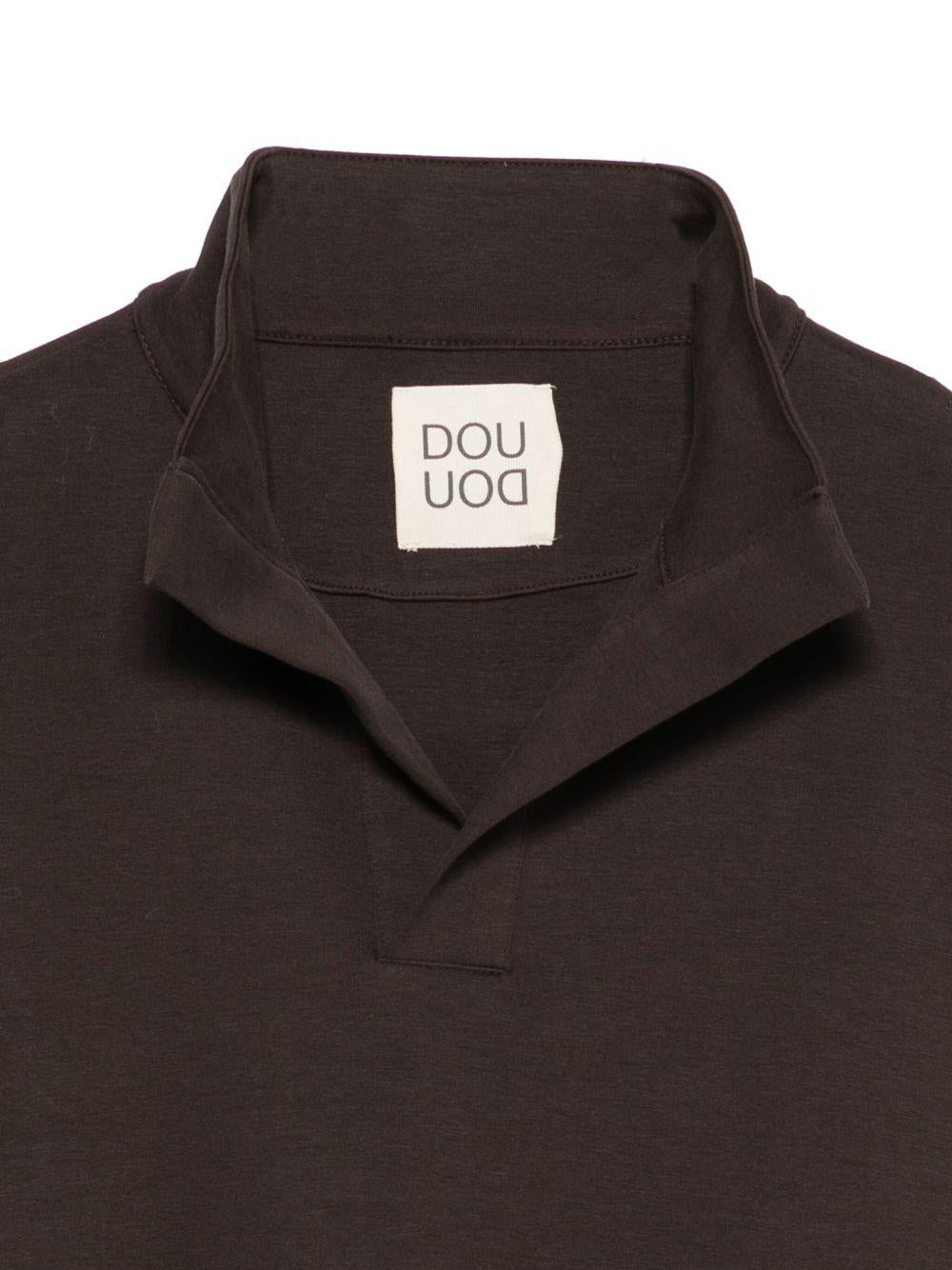 Felpa per bambino Douuod Kids marrone con scollo a V DX4P50 Z2858 907 DOUUOD 