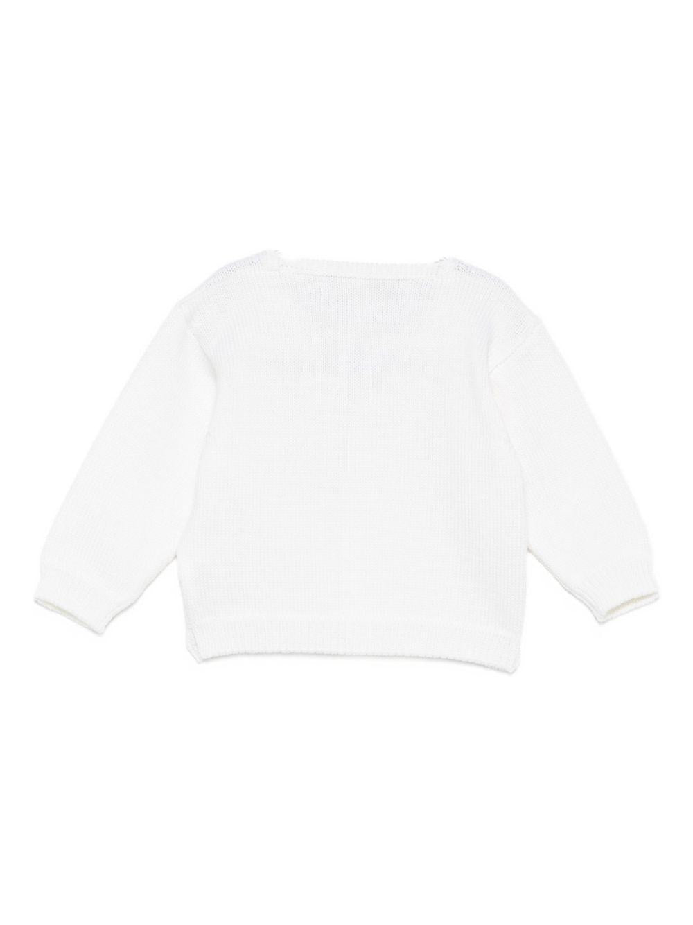Cardigan per neonato La Stupenderia beige con scollo a V 1WCCR21 800Y21 LA STUPENDERIA 