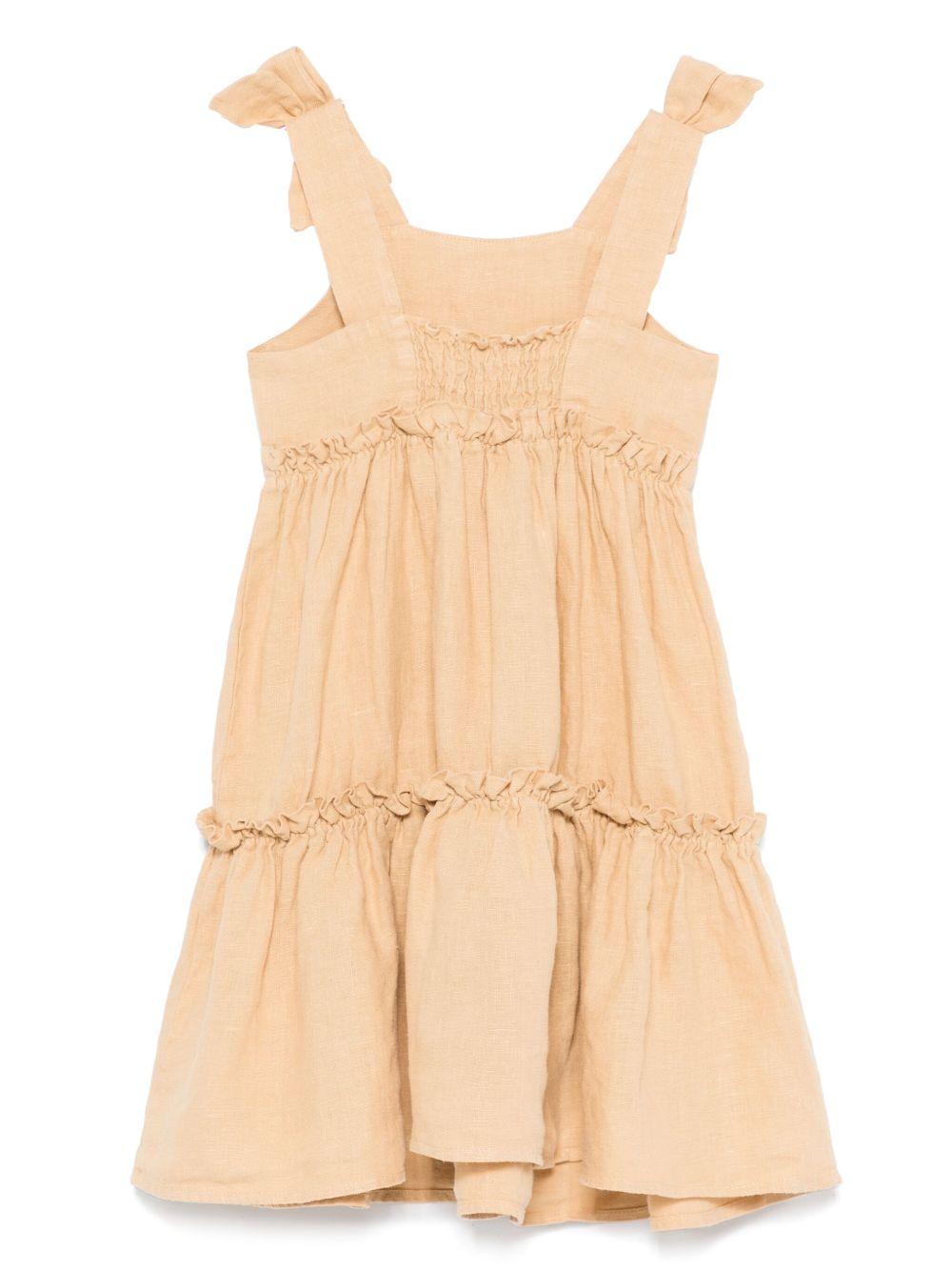 Abito per bambina Donsje Janne beige con dettaglio fiocco 4076800 00012 DONSJE 