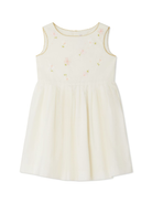 Abito per bambina Bonpoint Alina bianco con ricamo a fiori S05GDRW00008 004 BONPOINT 