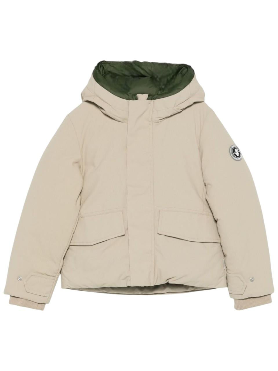 Giacca imbottita per bambino Save The Duck Kids beige con cappuccio P32292B COTO21 21651 SAVE THE DUCK KIDS 
