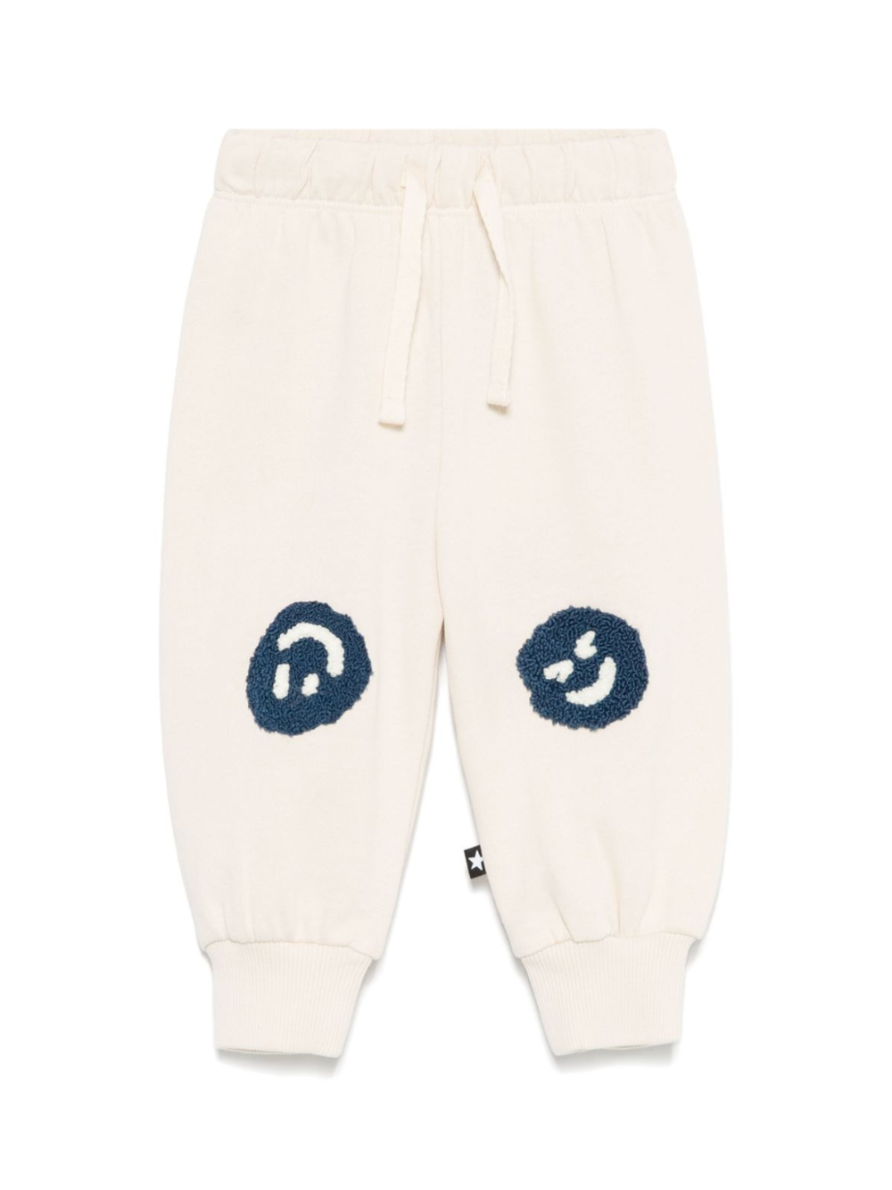 Pantaloni sportivi per neonato Molo Simeon beige con motivo smiley 6S25I206 8894 MOLO 