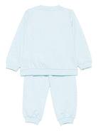 Tuta sportiva per neonato Moschino Kids azzurro con stampa Teddy Bear MMK05ELCA40 40304 MOSCHINO KIDS 