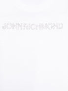 T-shirt per bambina John Richmond Junior bianco con logo RGP25102TS WHITE JOHN RICHMOND JUNIOR 