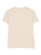 T-shirt per bambino Stone Island Junior beige con caratteristico logo sul davanti K2S162100008S0264 V0095 STONE ISLAND JUNIOR 