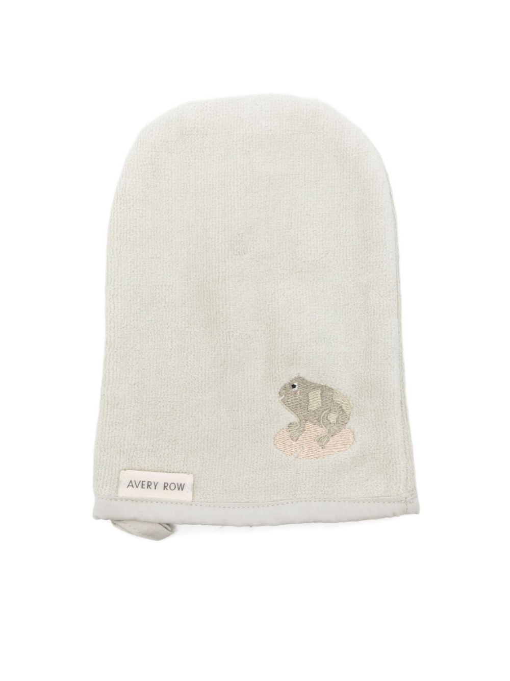 Guanto da bagno per neonati Avery Row verde in cotone biologico BMIFRO FROG AVERY ROW 