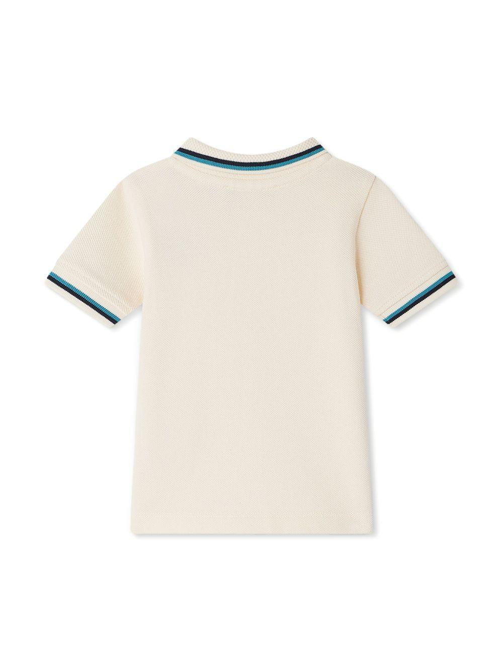 Polo Finn per neonato Bonpoint bianco con design ricamato S05YTSK00001 204 BONPOINT 