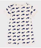 Tutina per neonati Petit Bateau beige con fantasia grafica all-over A09G6 01 PETIT BATEAU 