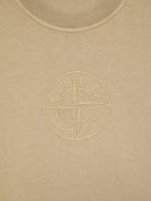 T-shirt per bambino Stone Island Junior con ricamo con logo con orlo dritto K1S162100009S0050 V009A STONE ISLAND JUNIOR 