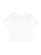 T-shirt per neonato Emporio Armani Kids bianco con dettaglio logo EB001070 AF13715 U0003 EMPORIO ARMANI KIDS 