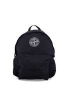Zaino Compass per bambino Stone Island Junior nero con  tasca frontale con zip K2S169200002S0064 V0029 STONE ISLAND JUNIOR 