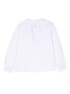 Blusa per bambina Douuod Kids bianco con ruches DT8A10 Z0761 100 DOUUOD 
