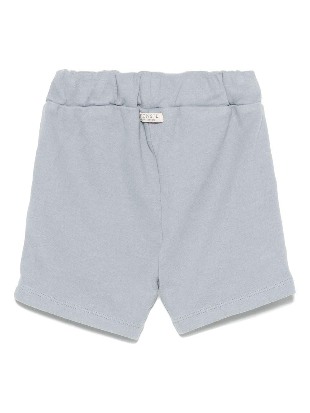 Shorts per neonato Donsje Ithri azzurro con motivo con ricamo 4096001NB 00070 DONSJE 