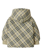 Piumino reversibile a quadri per bambino Burberry Kids beige con design imbottito 8088519 B9629 BURBERRY KIDS 