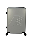 Trolley Eudoxieur per bambini K-Way Kids grigio con monogramma K-Way in rilievo tono su tono K81439W 08Y K-WAY KIDS 