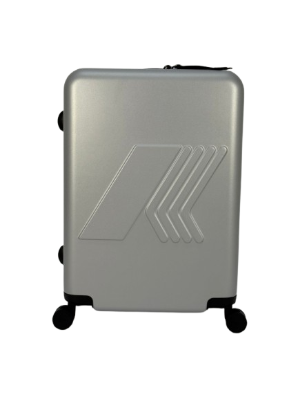 Trolley Eudoxieur per bambini K-Way Kids grigio con monogramma K-Way in rilievo tono su tono K81439W 08Y K-WAY KIDS 
