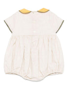 Tutina per neonato La Stupenderia beige con colletto a contrasto TBPG51D05 D19 LA STUPENDERIA 