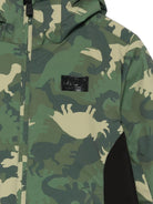Giubbino per bambino Mc2 Saint Barth Kids verde con motivo mimetico WLD0001 00056I MC2 ST. BARTH KIDS 