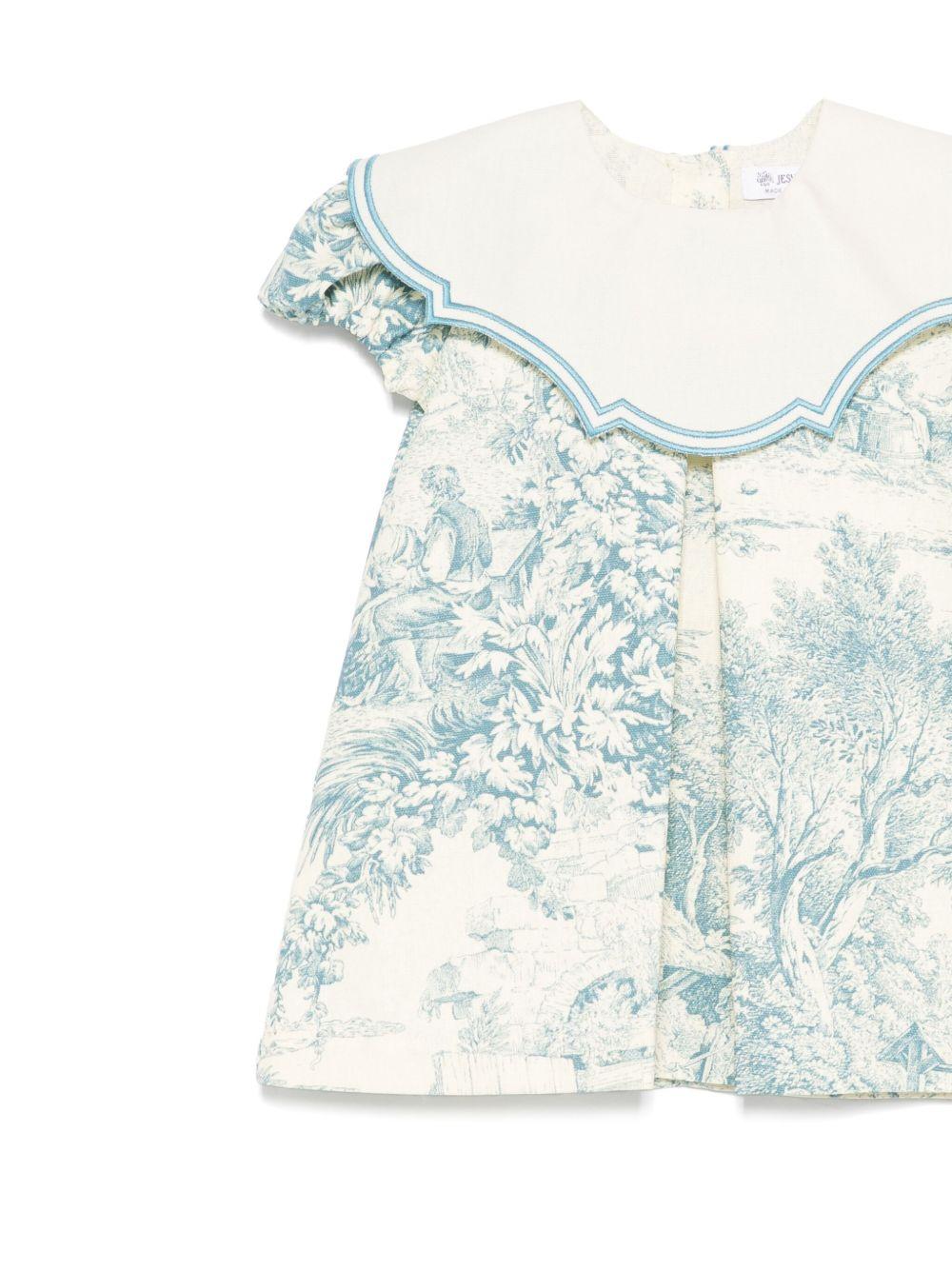 Abito per neonata JESURUM BABY Federica beige con stampa FEDERICA VAR.44 JESURUM 
