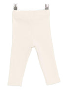 Pantaloni per neonata Donsje beige con biscottino ricamato 3042801 00004 DONSJE 