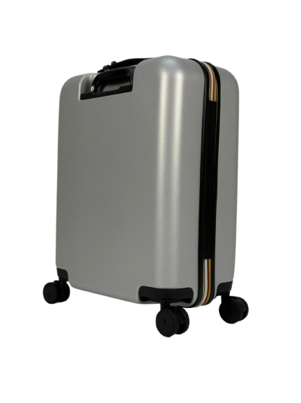 Trolley Eudoxie Logo per bambini K-Way Kids grigio con ruote girevoli K81372W 08Y K-WAY KIDS 