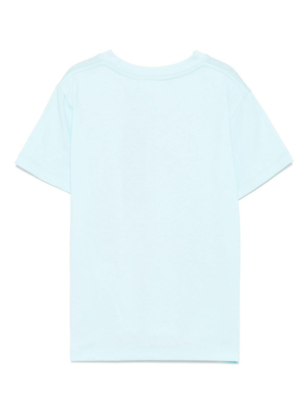 T-shirt per bambino Molo Rame azzurro con stampa grafica 1S25A209 3872 MOLO 