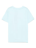 T-shirt per bambino Molo Rame azzurro con stampa grafica 1S25A209 3872 MOLO 