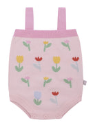 Body per neonata Stella McCartney Kids rosa con ricamo fiori TYA052 Z2423 51Z STELLA McCARTNEY KIDS 