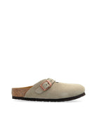 Slippers per bambini Birkenstock Kids Boston beige con chiusura con fibbia 1027875 TAUPE BIRKENSTOCK 