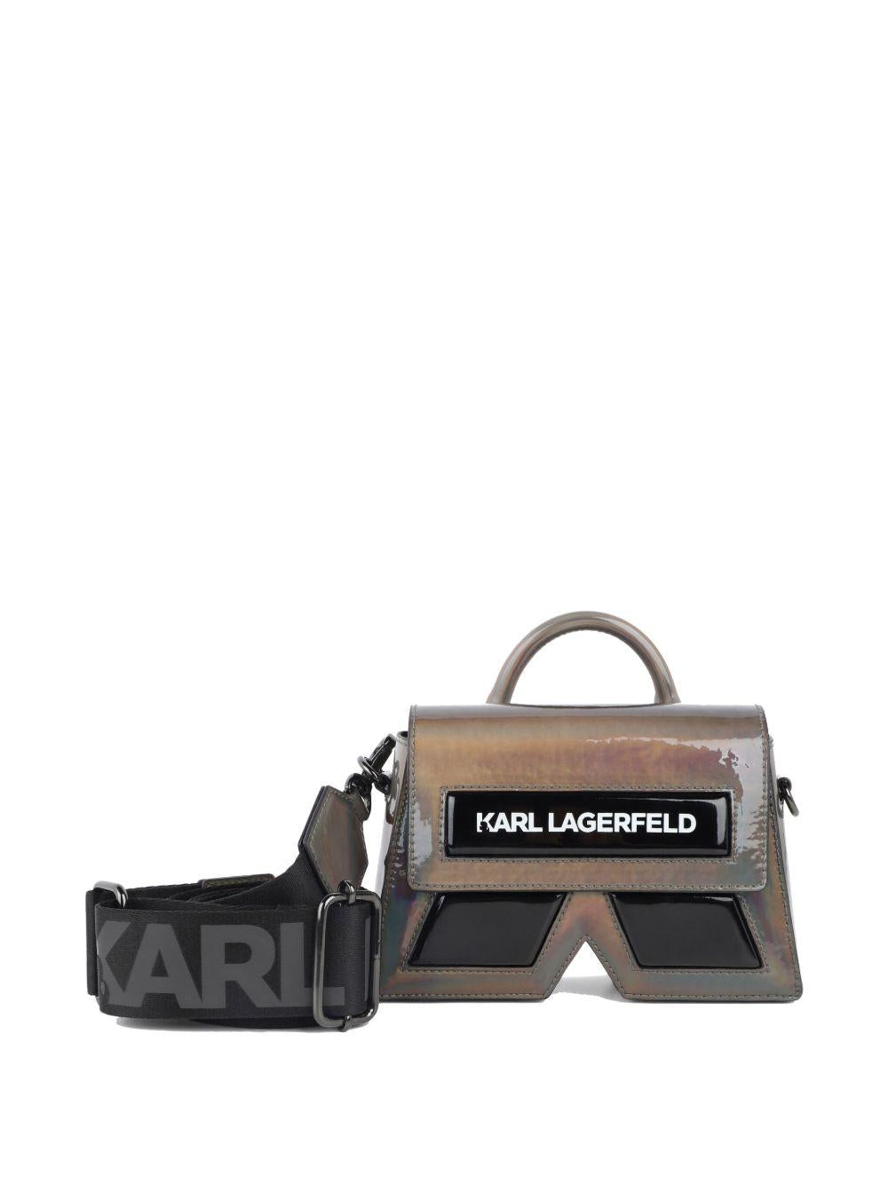 Borsa tote per bambina Karl Lagerfeld Kids nero iridescente Z31014 09B KARL LAGERFELD KIDS 