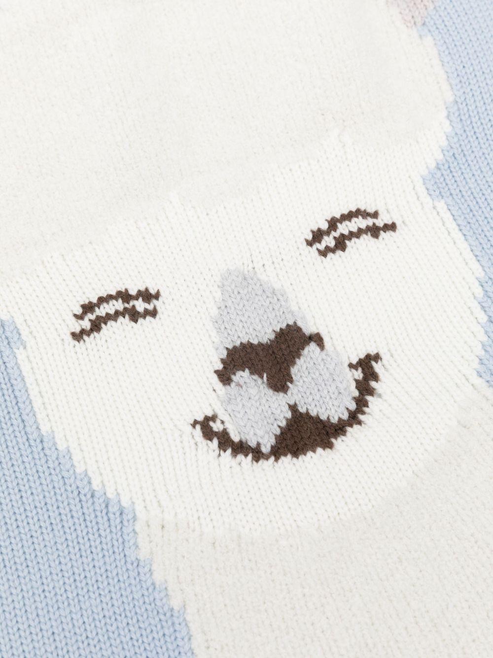 Coperta per neonato Gensami Kids azzurro con intarsio lama COP-ALP-WE SKY BLUE GENSAMI 