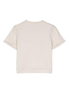 T-shirt per neonata Donsje Jarne beige con ricamo sul petto 4081802 00133 DONSJE 
