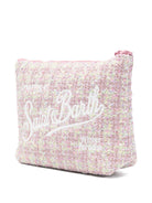 Pochette Aline per bambina MC2 Saint Barth Kids  rosa con logo ricamato ALI0027 00267I MC2 ST. BARTH KIDS 