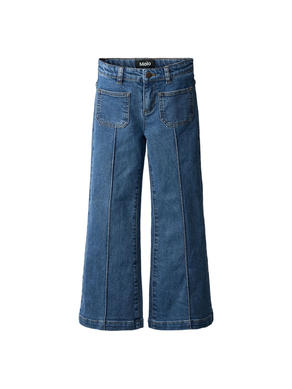 Jeans per bambina Molo Adina in denim con tasche frontali applicate 2W25I114 5377 MOLO 