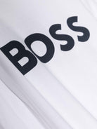 T-shirt per bambino Boss Kids bianca con stampa logo sul davanti J25P25 10P BOSS KIDS 