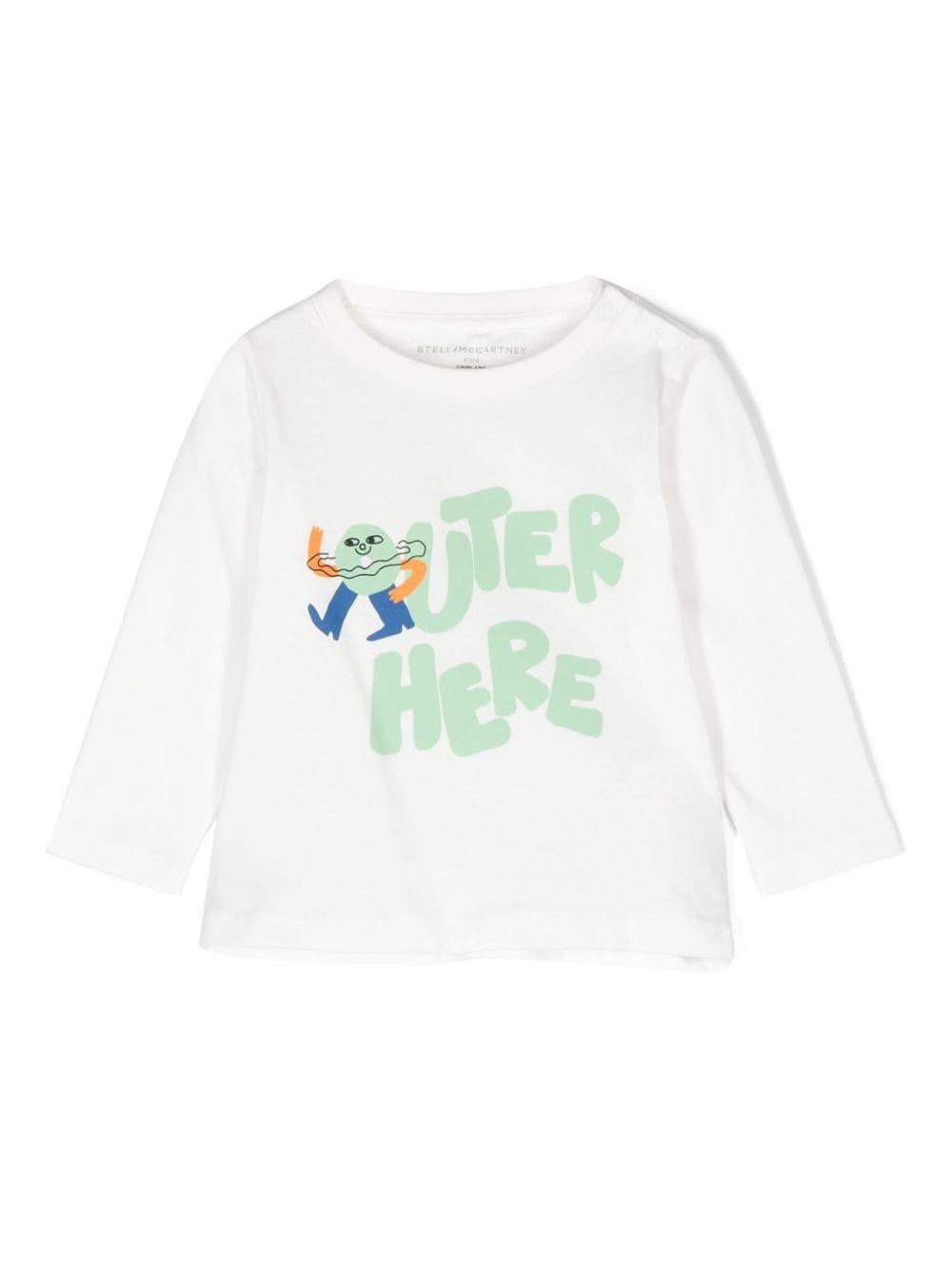 T-shirt con stampa grafica TV8510 Z0434 101 STELLA McCARTNEY KIDS 