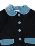 Cappotto per neonata Jesurum Baby blu con colletto alla Peter Pan CANNAREGGIO 71 JESURUM 