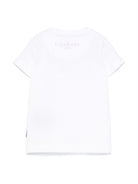 T-shirt per neonati John Richmond Junior bianco con logo RIP25002TS WHITE JOHN RICHMOND JUNIOR 