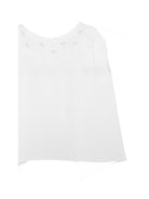 T-shirt per neonata Mariella Ferrari bianca con dettagli ricamati COG7 AZZURRO MARIELLA FERRARI 