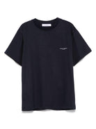 T-shirt per bambino Paolo Pecora Kids blu con logo sul petto PP4052 BLU PAOLO PECORA KIDS 