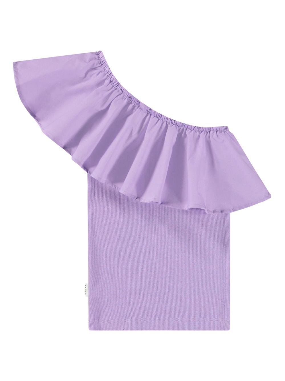 Top per bambina Molo Rebecca viola con design monospalla 2S25A105 5437 MOLO 