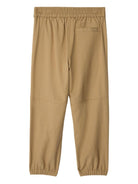 Pantaloni Equestrian Knight per bambino Burberry Kids beige con vita elasticizzata 8100149 B9719 BURBERRY KIDS 