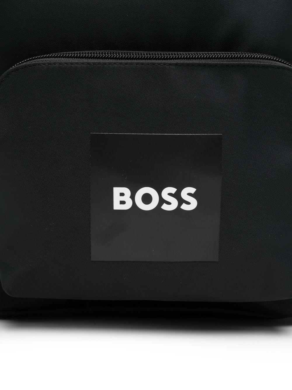 Zaino per bambino Boss Kids nero con tasche applicate J53176 09B BOSS KIDS 