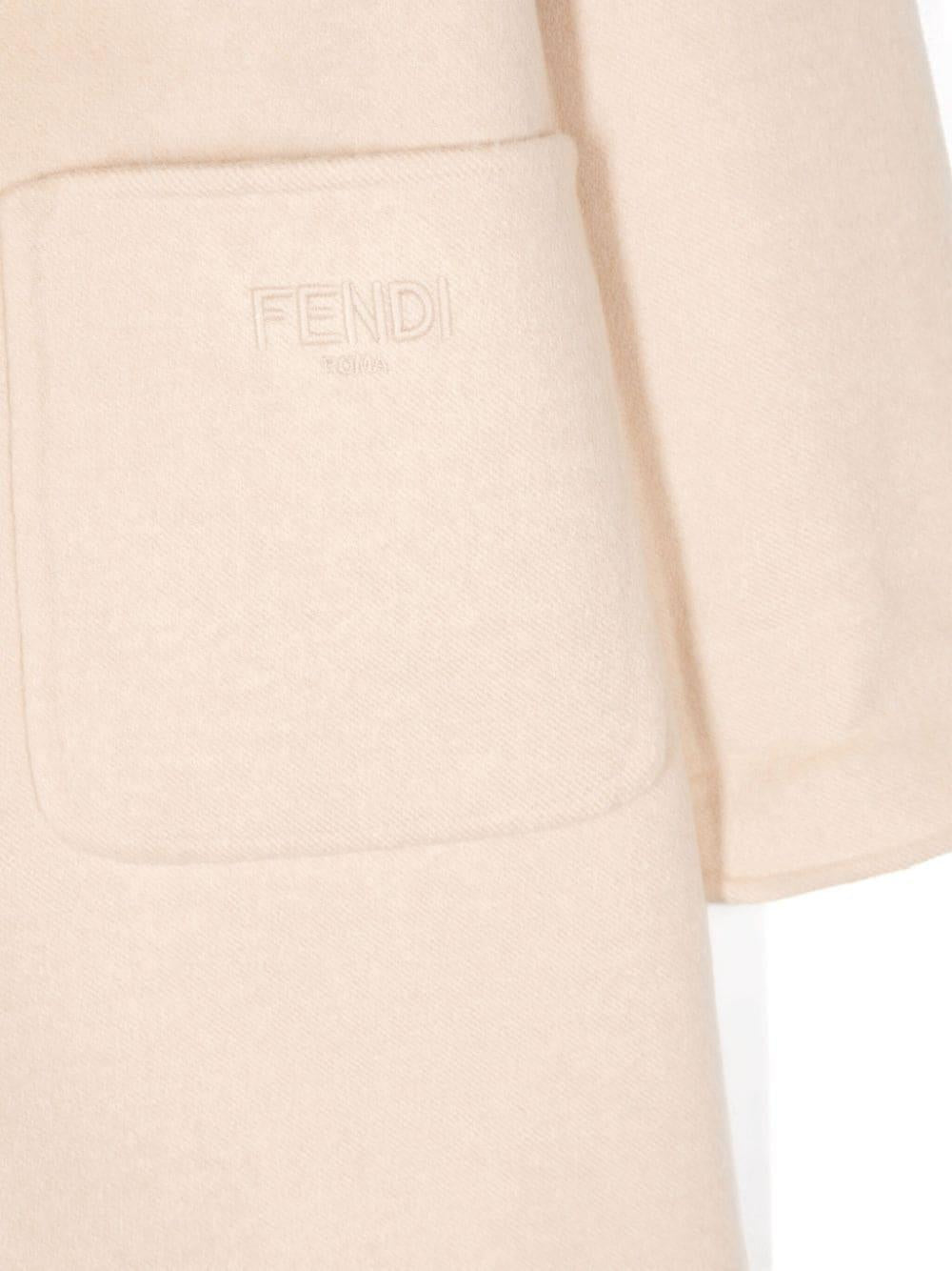 Cappotto doppiopetto JUA213 A8DO F1P2N FENDI KIDS 