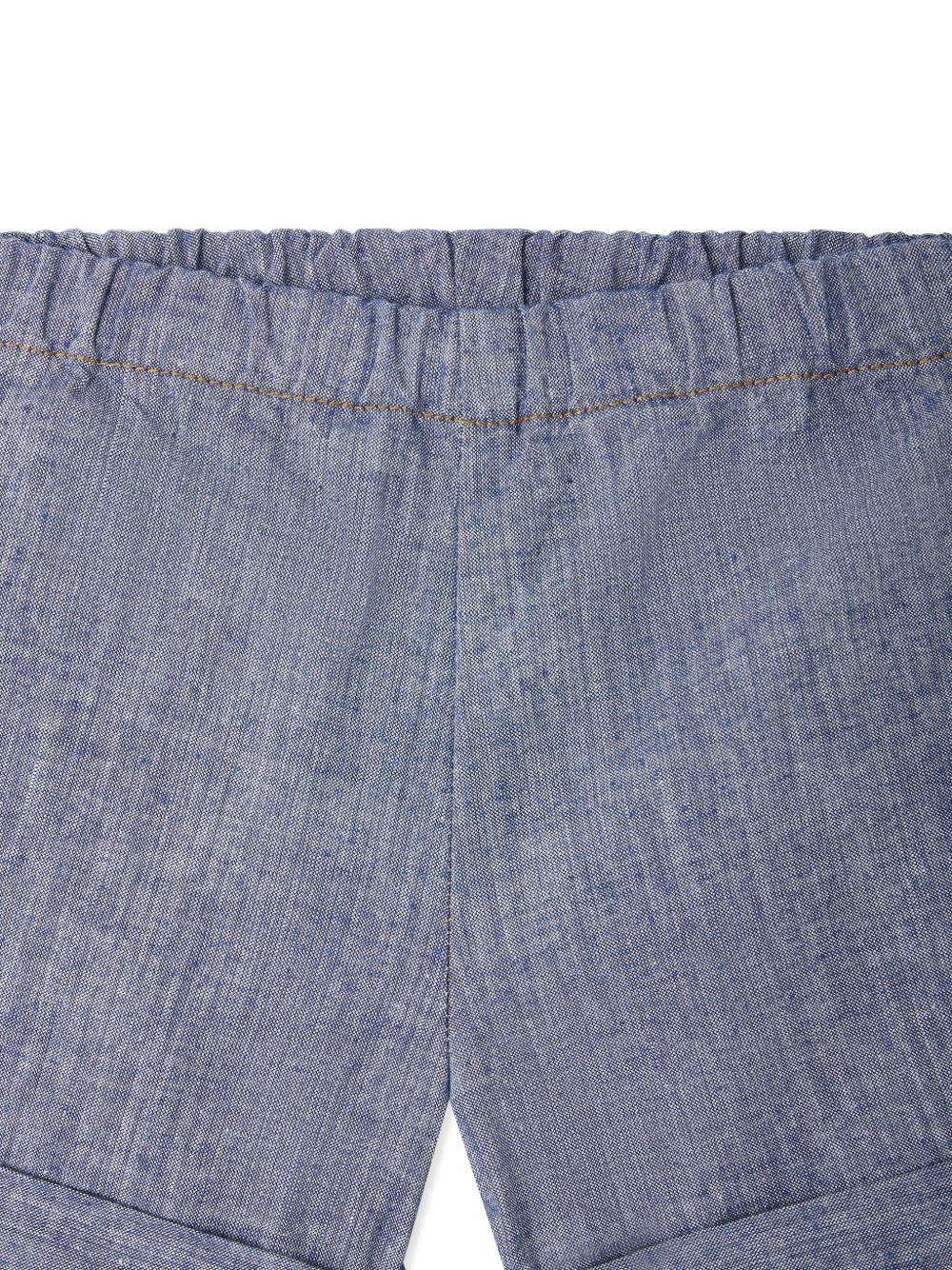 Shorts Ecady per neonata Bonpoint blu con vita elasticizzata S05YBEW00007 015A BONPOINT 