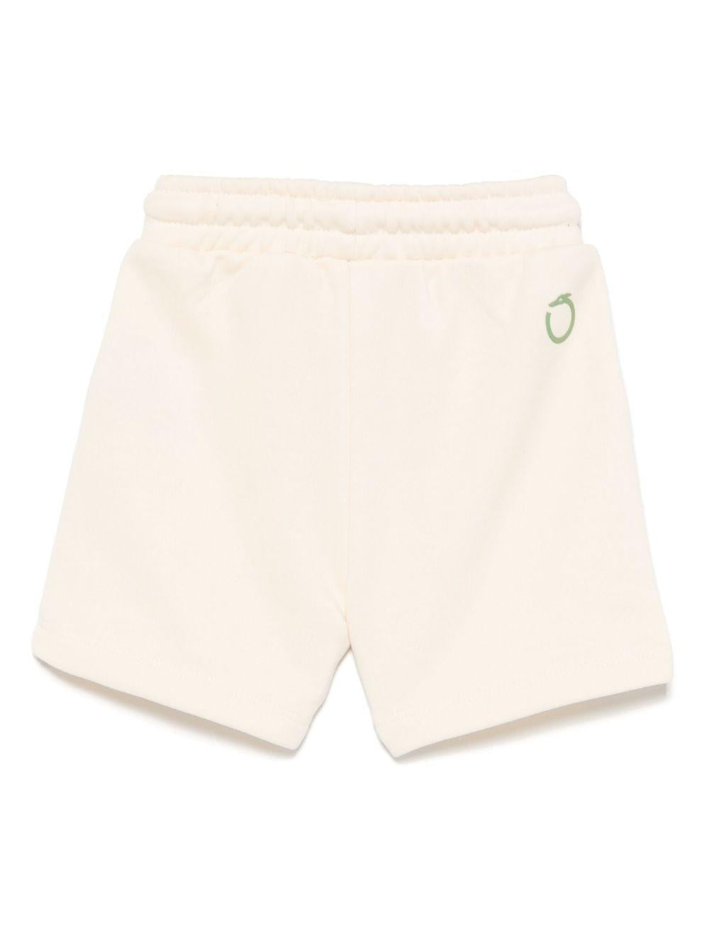 Shorts sportivi per neonato TRUSSARDI JUNIOR beige con logo TIP25016BE BUTTER TRUSSARDI JUNIOR 