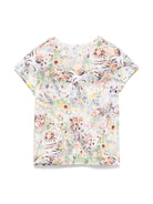 T-shirt Elly per neonata Molo multicolor con stampa a fiori 4S25A203 9278 MOLO 
