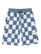 Shorts per bambino The Marc Jacobs Kids blu con motivo a quadri W60790 80B THE MARC JACOBS KIDS 