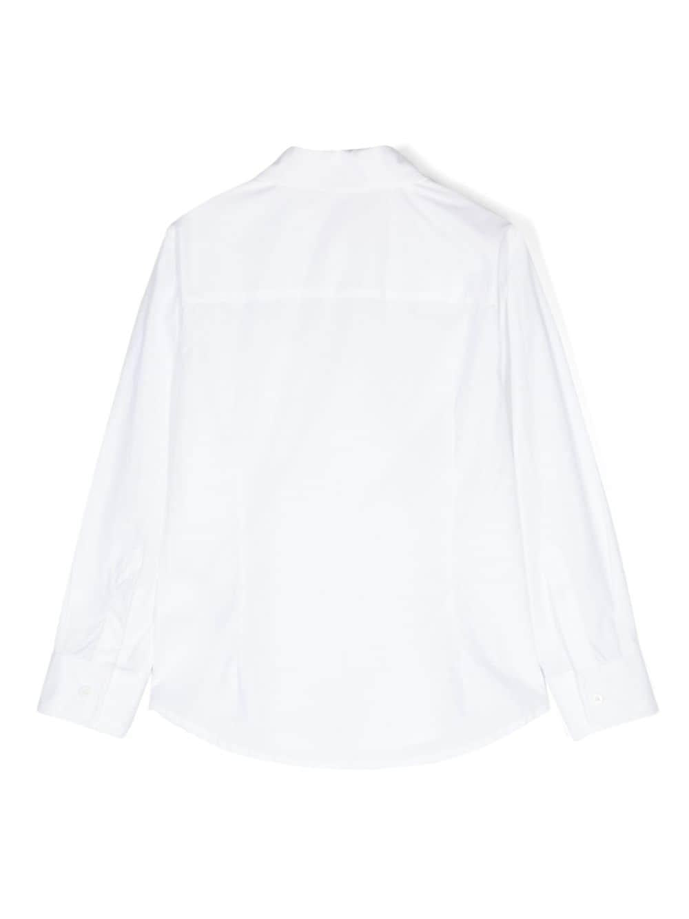 Camicia per bambino Stella McCartney Kids bianco con applicazione a pois con papillon TV5P20 P0275 100 STELLA McCARTNEY KIDS 